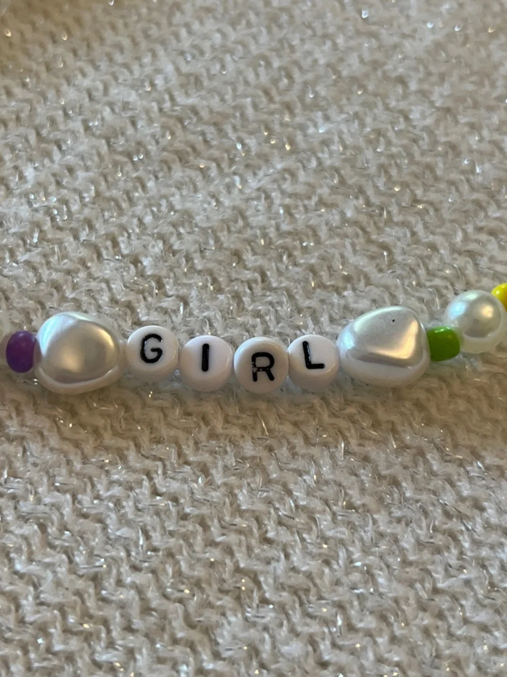 GIRL Pearl & Rainbow Bead Choker